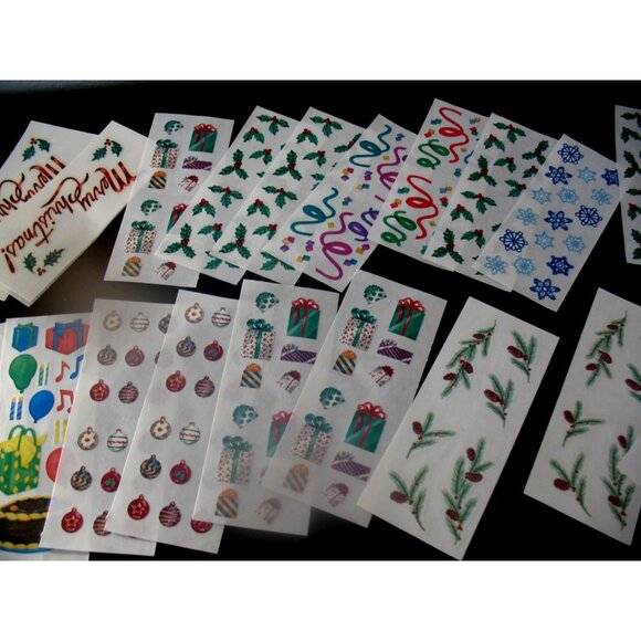 Creative Memories Stickers, Christmas,Confetti, Sledding, Winter Birthday, - Picture 7 of 11